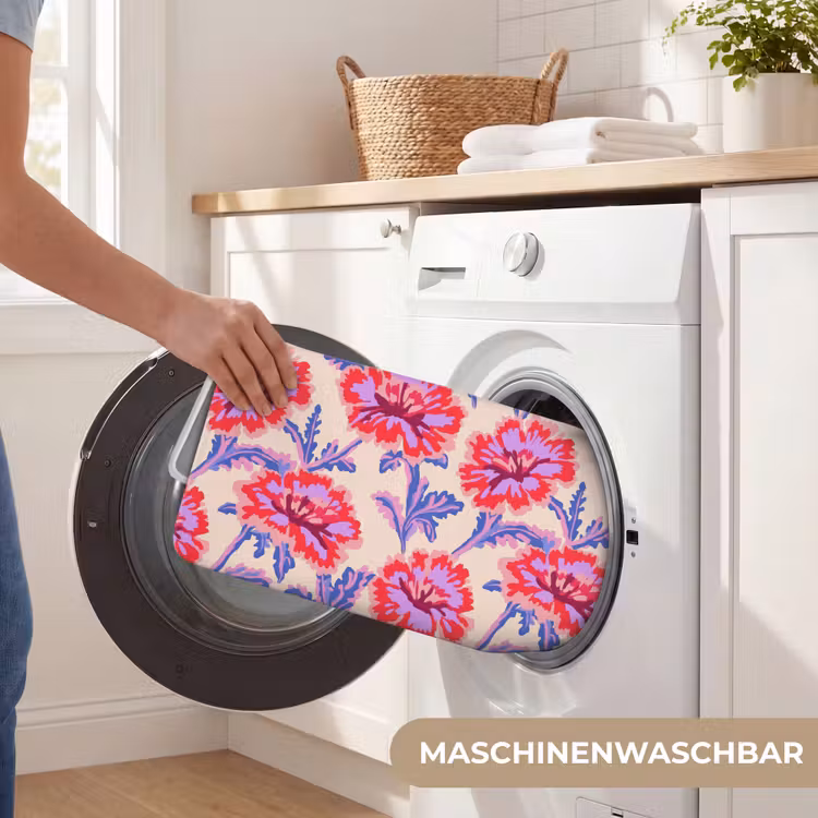 Bloemen - Patroon - Meerkleurig Badmat middel 997 -USP_WasbaarDE