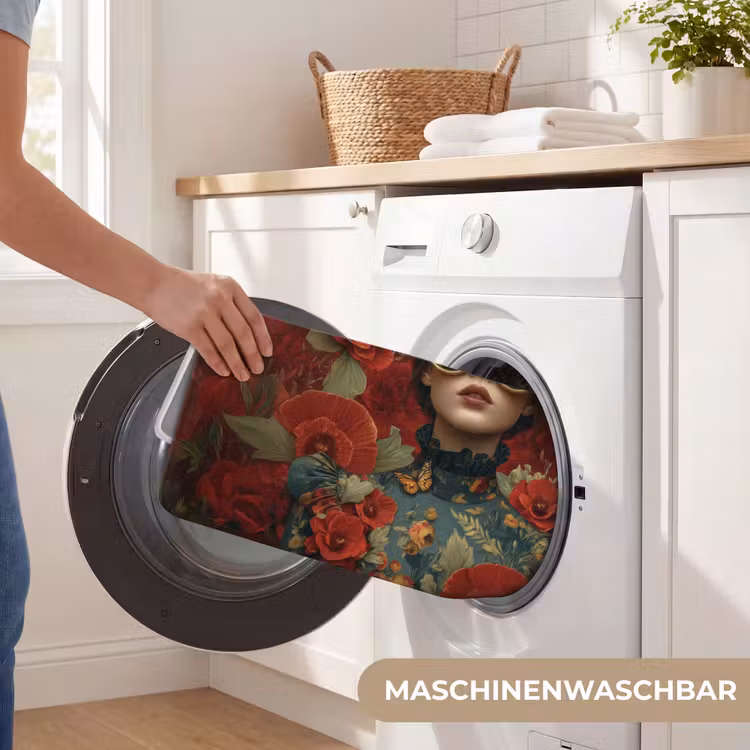 Bloemen - Dieprood - Zonnebril - Vrouw Badmat middel -USP_WasbaarDE