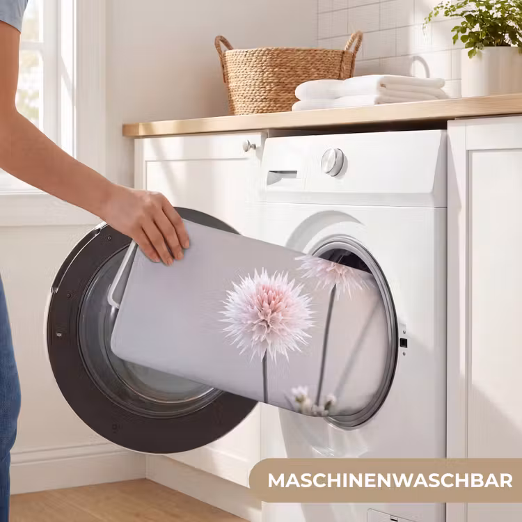 Bloemen - Bollen - Roze Badmat middel -USP_WasbaarDE