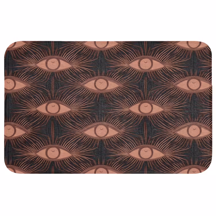 Boheems - Oog - Bruin Badmat middel 997 -3d