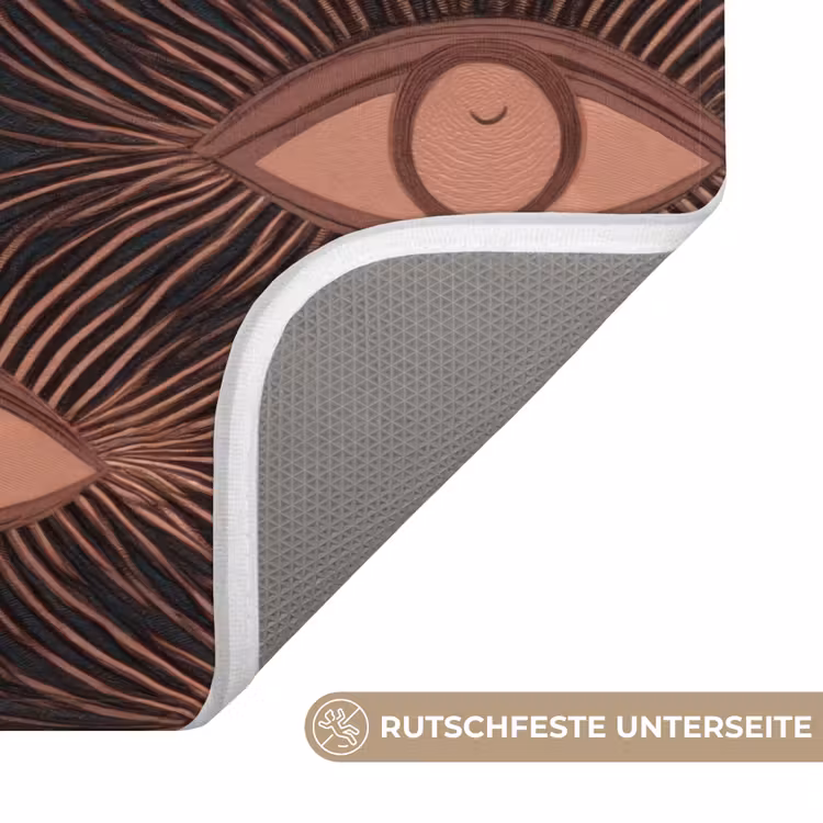 Boheems - Oog - Bruin Badmat middel 997 -USP_AntislipDE