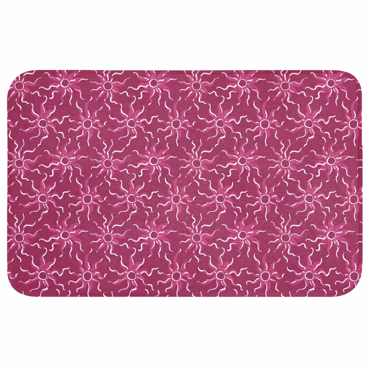 Bohemian - Zon - Magenta Badmat middel 997 -3d