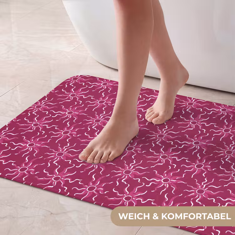 Bohemian - Zon - Magenta Badmat middel 997 -USP_ZachtDE