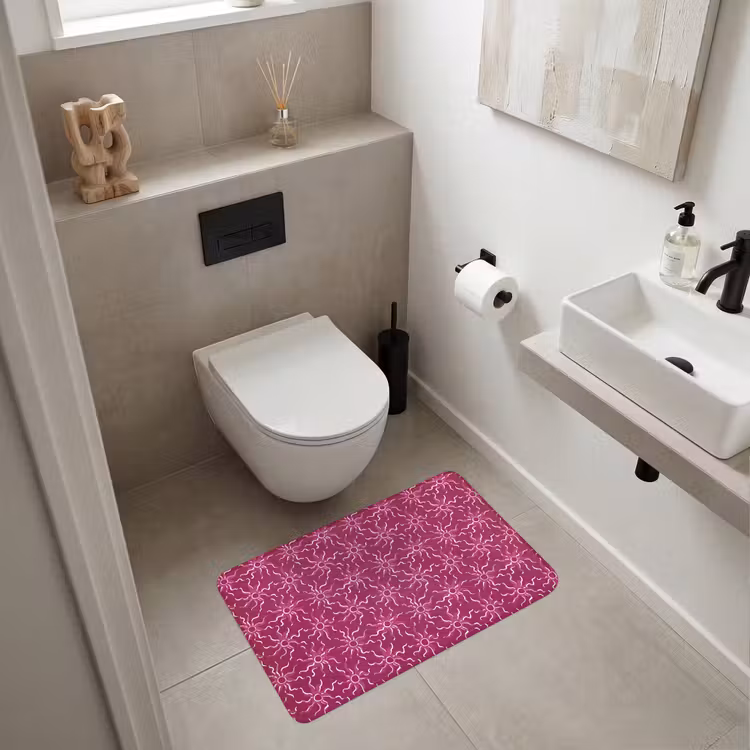 Bohemian - Zon - Magenta Badmat middel 997 -sfeer4
