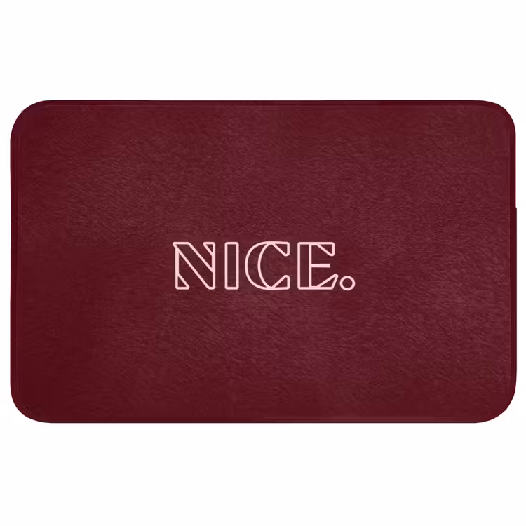 Bordeaux - Nice - minimalistisch Badmat middel -3d