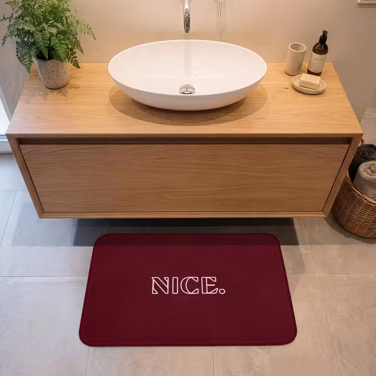 Bordeaux - Nice - minimalistisch Badmat middel -sfeer1