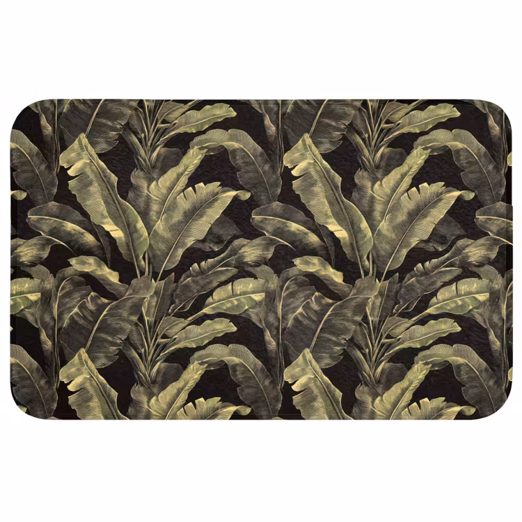 Botanisch - Bladeren - Groen Badmat middel 997 -3d