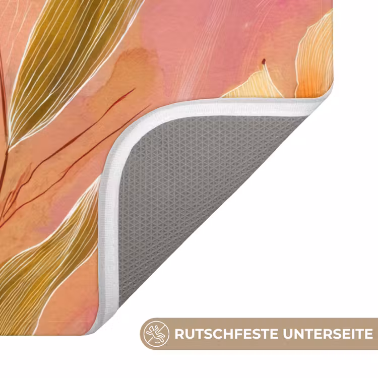 Botanisch - Bloemen - Kleurrijk Badmat middel 997 -USP_AntislipDE