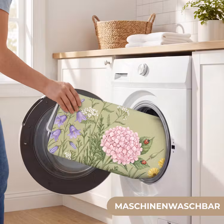 Botanisch - Bloemen - Kleurrijk Badmat middel -USP_WasbaarDE
