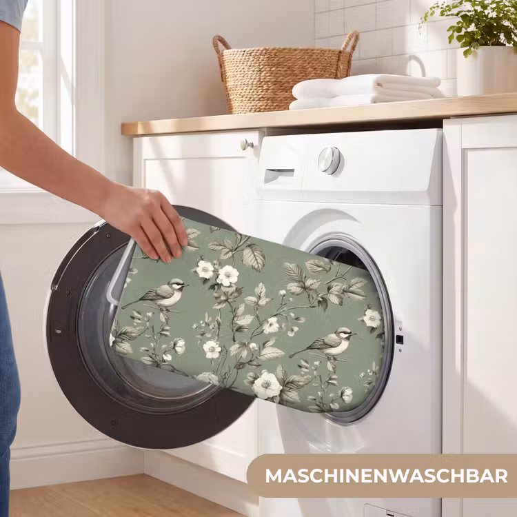 Botanisch - Vogels - Groen Badmat middel 997 -USP_WasbaarDE