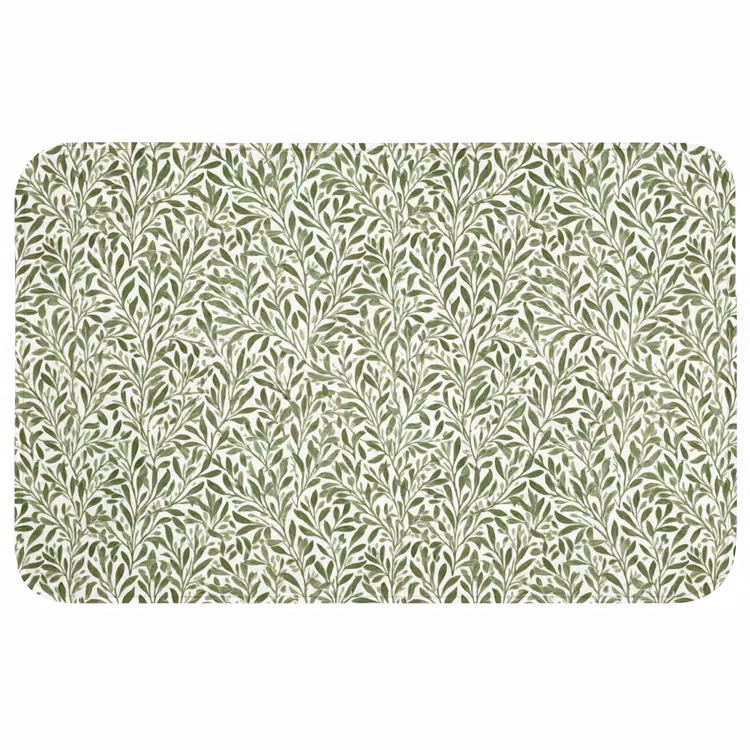 Botanisch - Takken - Groen Badmat middel 997 -3d
