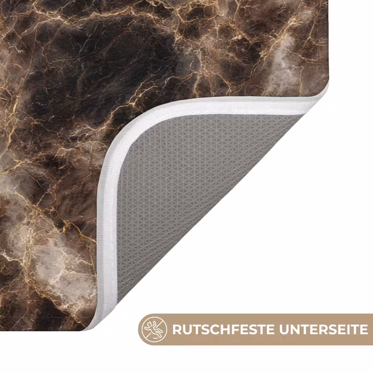 Bruin - Goud - Marmer Badmat middel 997 -USP_AntislipDE
