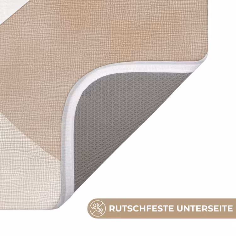 Bruin - Japandi - Abstract Badmat middel -USP_AntislipDE