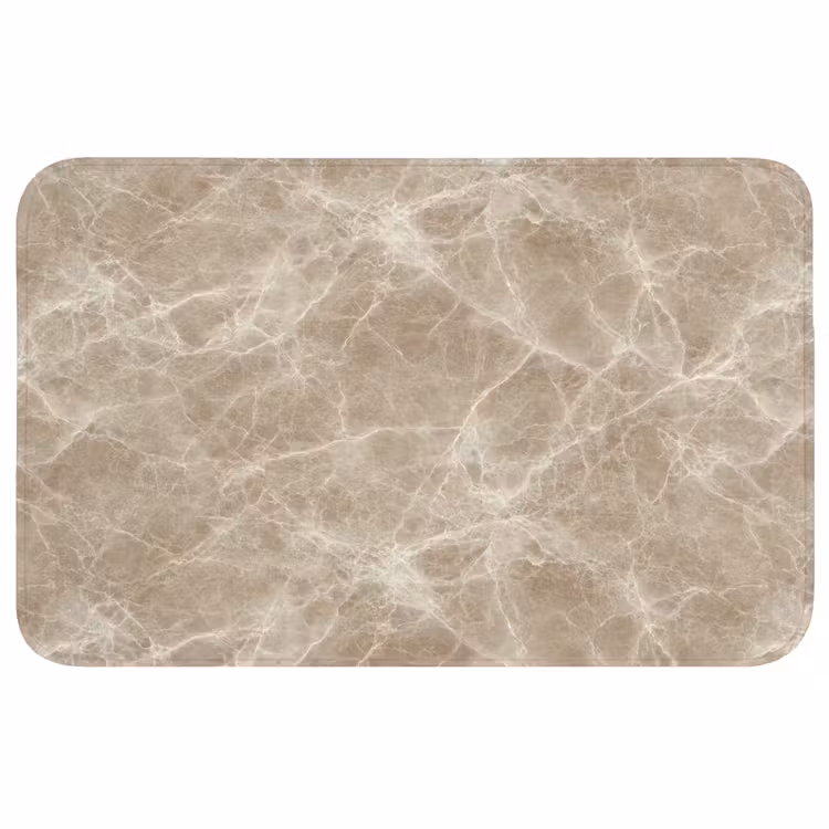 Bruin - Kristaladers - Marmer Badmat middel 997 -3d