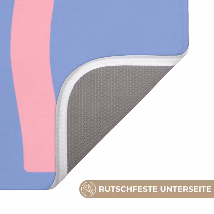 Chill - Roze - Blauw - Golvend Badmat middel -USP_AntislipDE