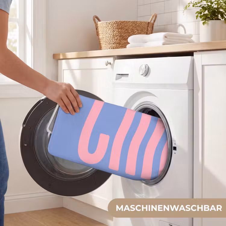 Chill - Roze - Blauw - Golvend Badmat middel -USP_WasbaarDE