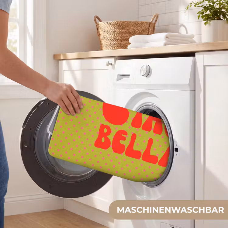 Ciao bella - Rood - Groen - Stippen Badmat middel -USP_WasbaarDE