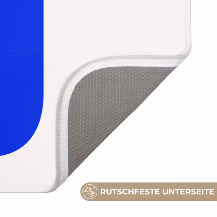 Ciao - Hoofdletters - Blauw - Minimalistisch Badmat middel -USP_AntislipDE