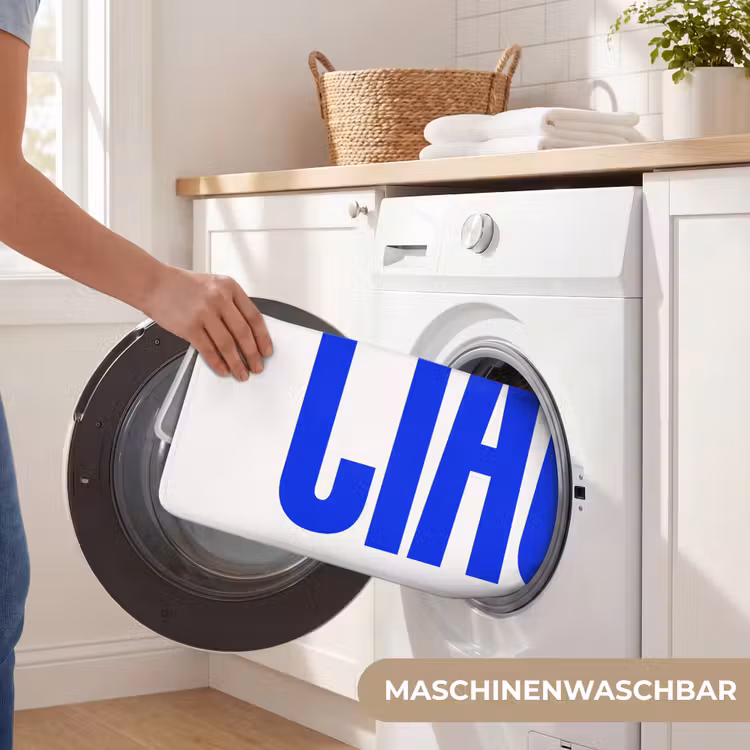Ciao - Hoofdletters - Blauw - Minimalistisch Badmat middel -USP_WasbaarDE