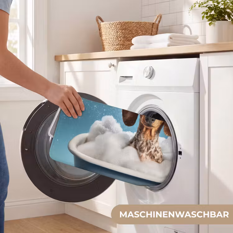 Teckel - Bad - Schuim - Waterdruppels Badmat middel -USP_WasbaarDE