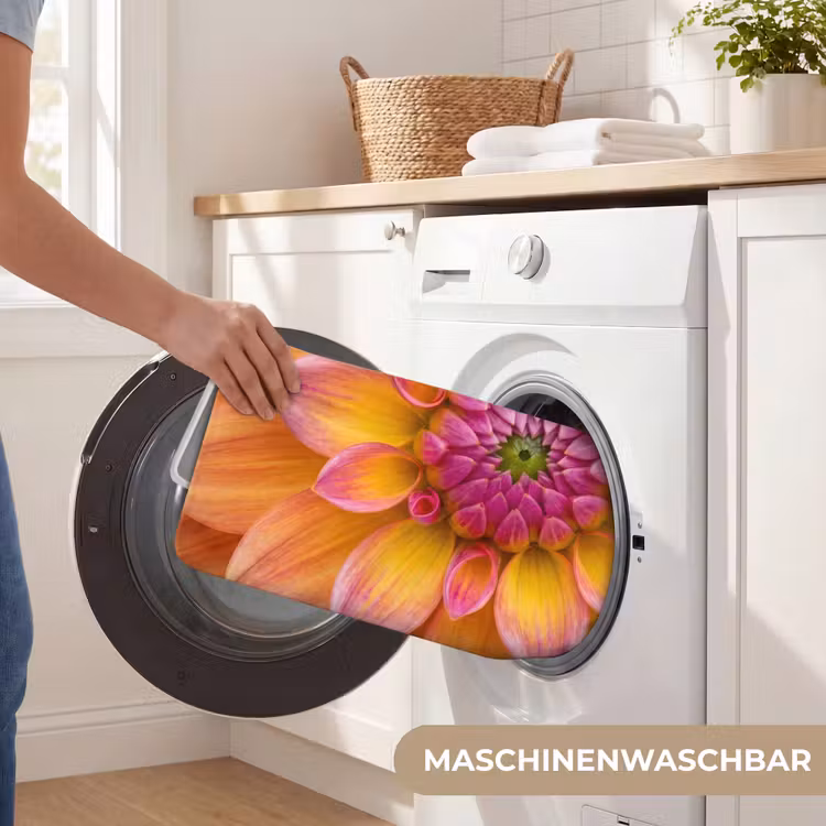 Dahlia - Bloem - Oranje Badmat middel -USP_WasbaarDE