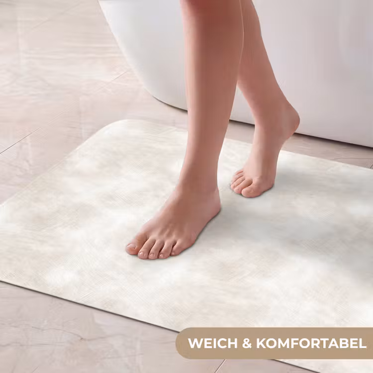 Subtiel - Structuur - Beige Badmat middel 997 -USP_ZachtDE