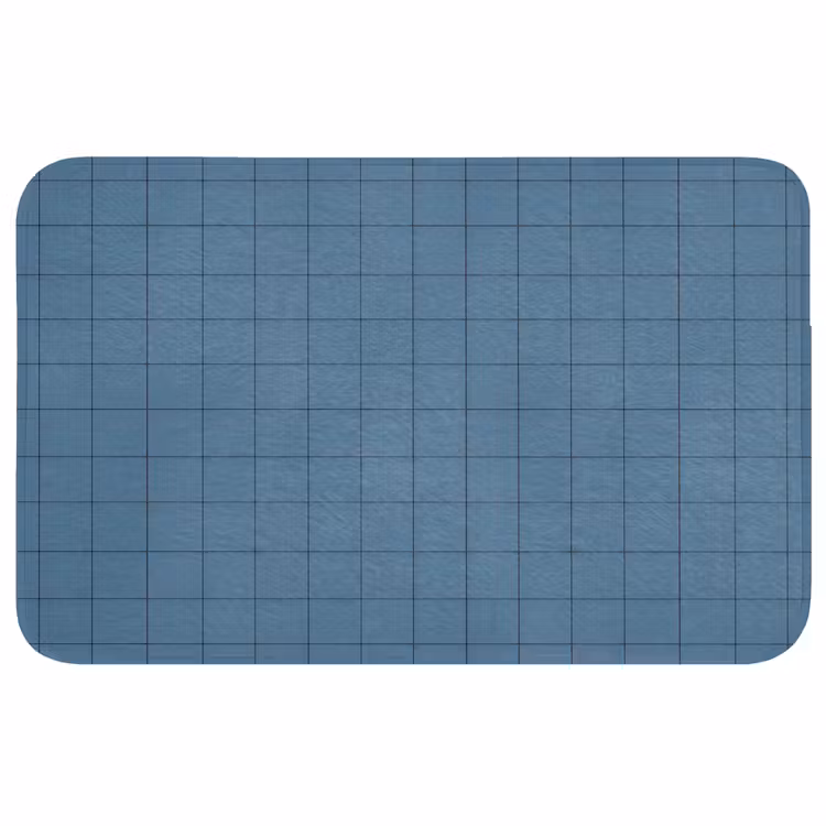 Ruiten - Geometrisch - Blauw Badmat middel 997 -3d