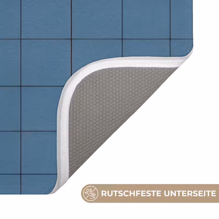 Ruiten - Geometrisch - Blauw Badmat middel 997 -USP_AntislipDE
