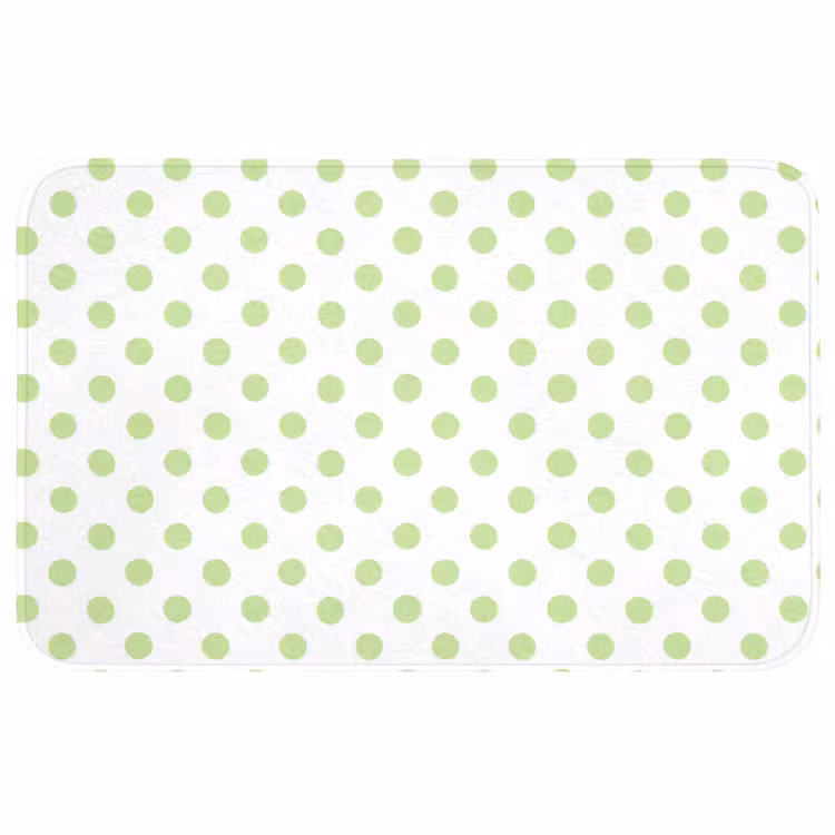 Dots - Klassiek - Groen Badmat middel 997 -3d