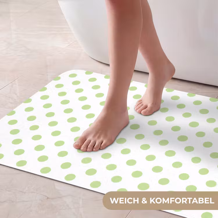 Dots - Klassiek - Groen Badmat middel 997 -USP_ZachtDE