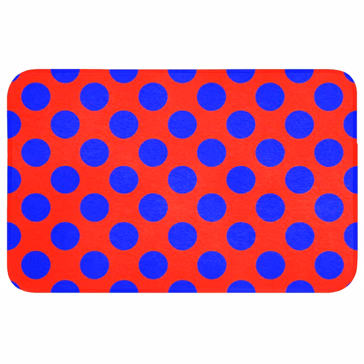 Dots - Klassiek - Rood Badmat middel 997 -3d