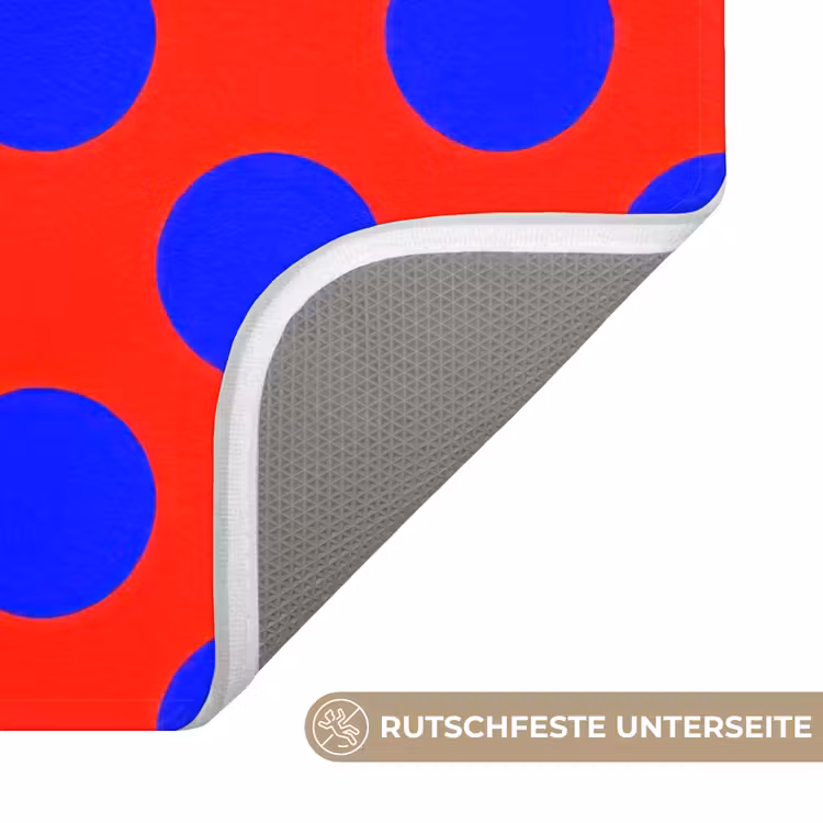 Dots - Klassiek - Rood Badmat middel 997 -USP_AntislipDE