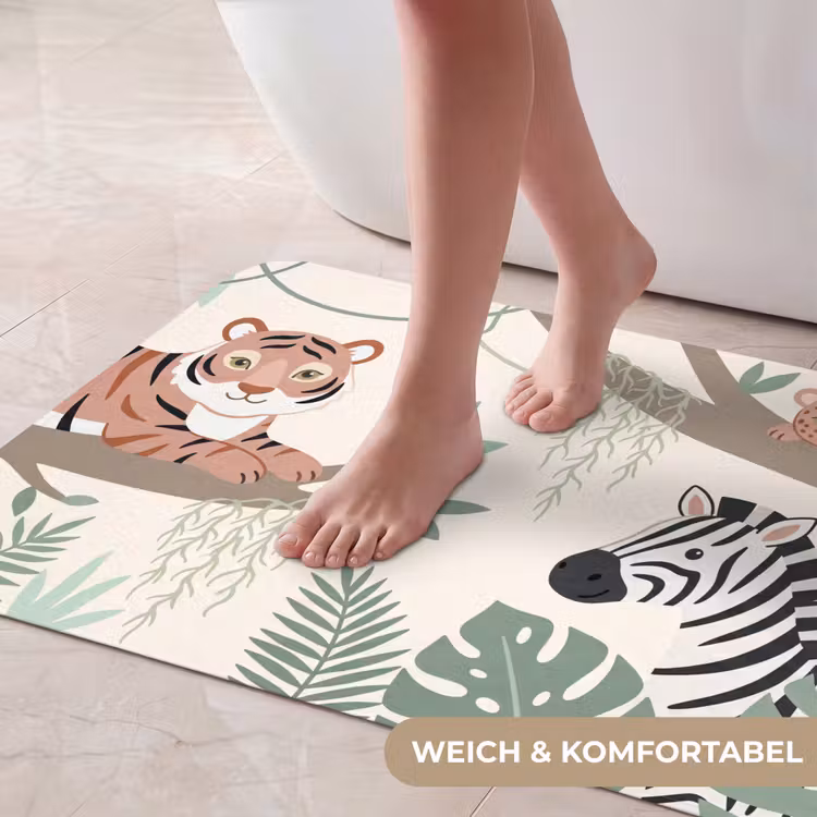 Jungle - Rustiek - Pastel Badmat middel -USP_ZachtDE
