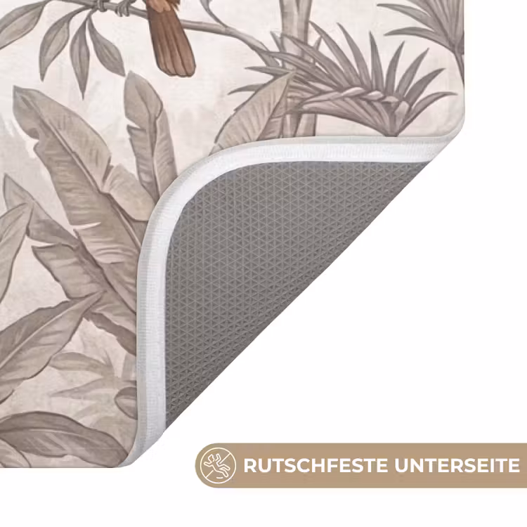 Jungle - Dieren - Palmbomen Badmat middel -USP_AntislipDE