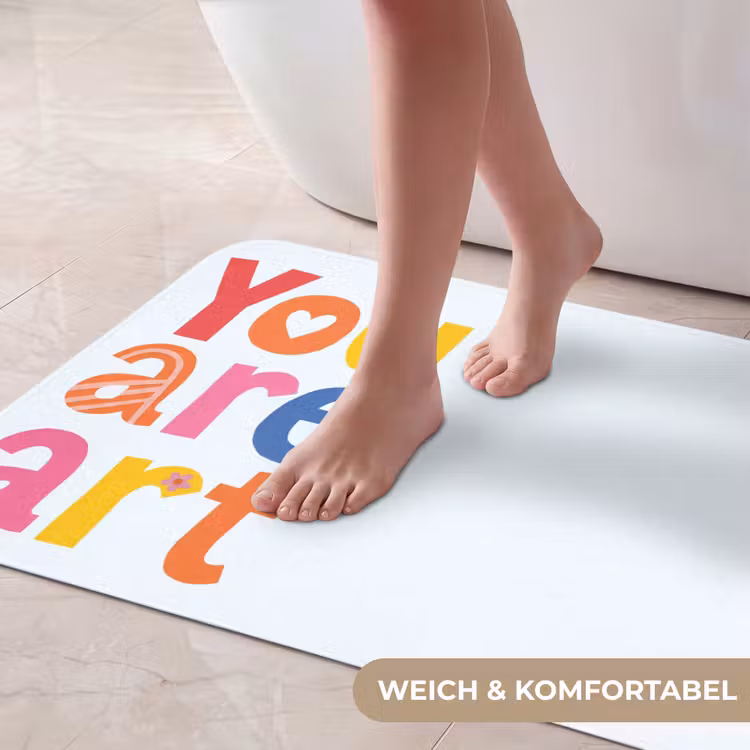 You are art - Kleurrijk - Grafisch Badmat middel -USP_ZachtDE
