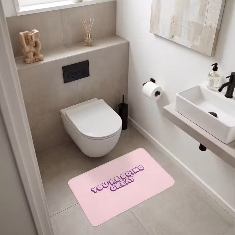 You're doing great - roze - 3D Badmat middel -sfeer4
