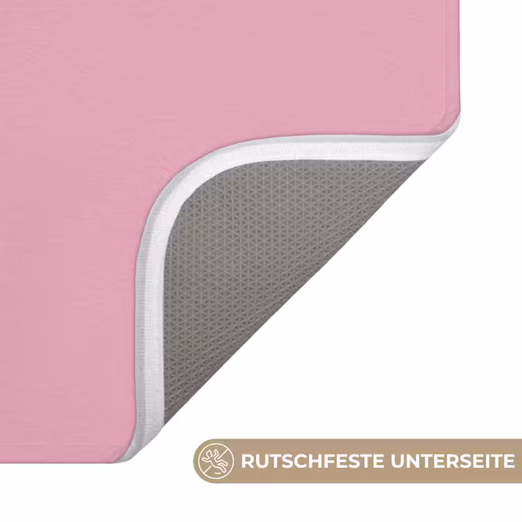 Eat me out don't stress me out - Roze - Handgeschreven Badmat middel -USP_AntislipDE