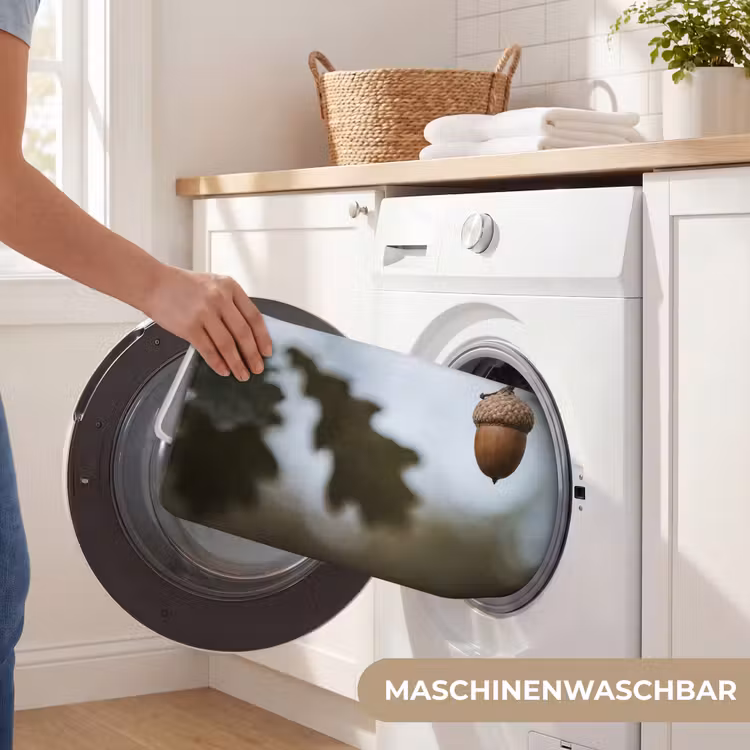 Eikel - Eikenblad - Bos - Herfst - Natuur Badmat middel -USP_WasbaarDE