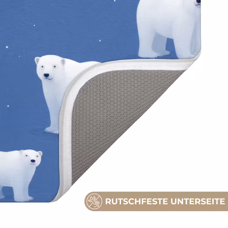 IJsbeer - Patroon - Blauw Badmat middel 997 -USP_AntislipDE
