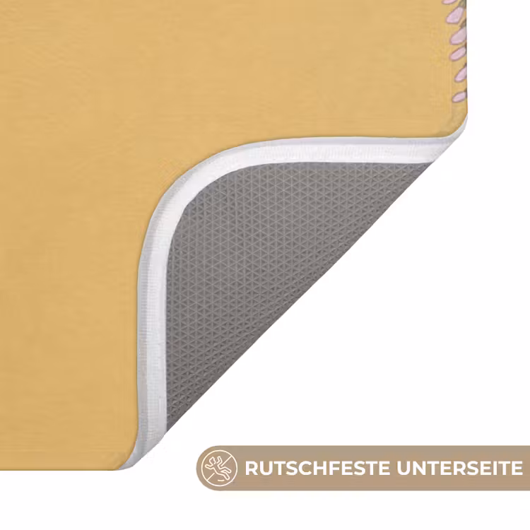 IJsvogels - Bloesem - Geel Badmat middel -USP_AntislipDE