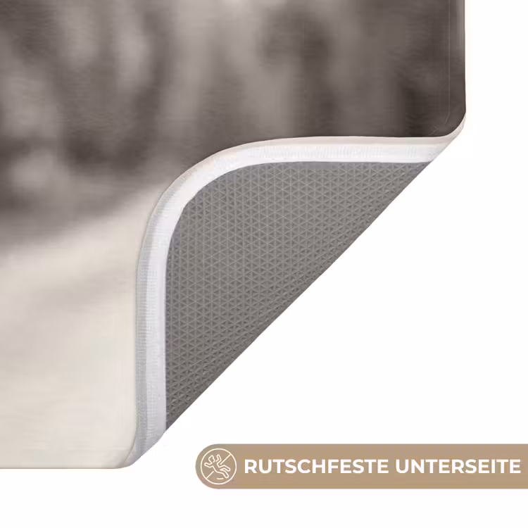 Eland - Auto - Gewei - Zwart - Wit Badmat middel -USP_AntislipDE