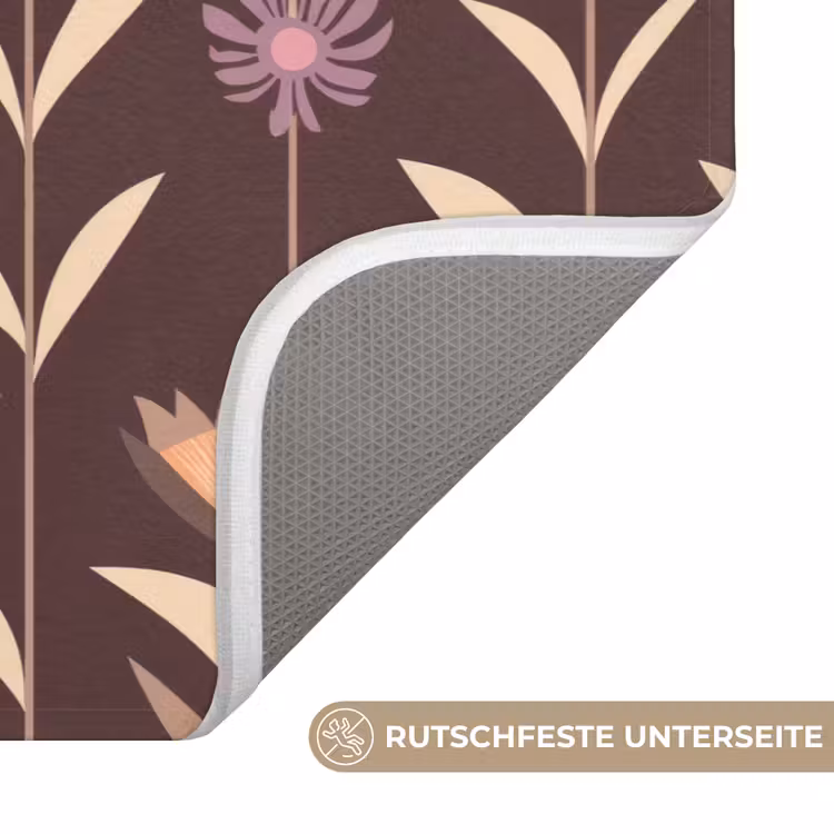 Elegant - Retro - Bruin Badmat middel 997 -USP_AntislipDE