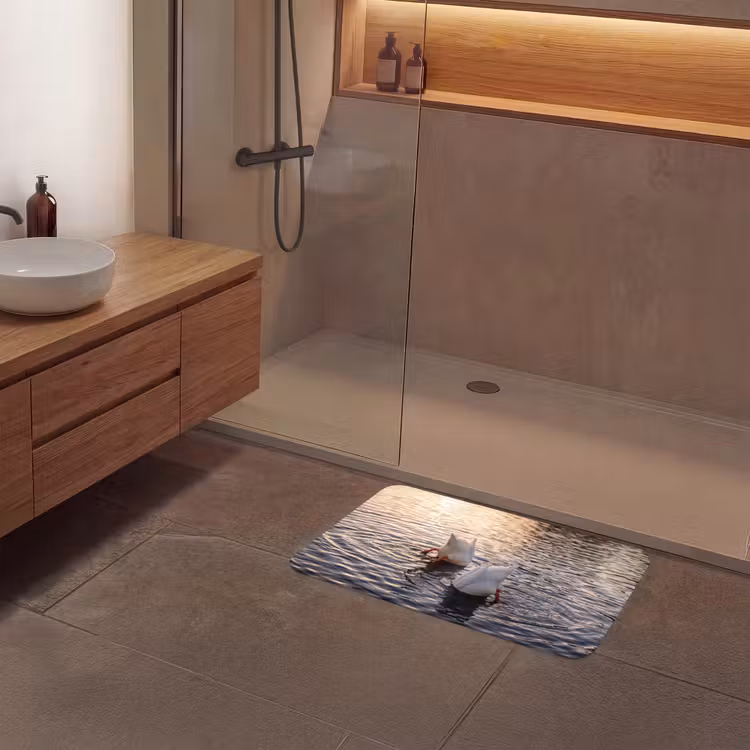 Eenden - Water - Natuur Badmat middel -sfeer2