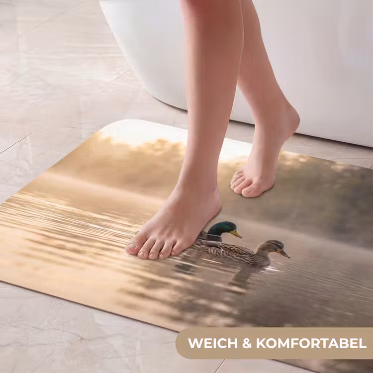 Eenden - Water - Mist - Natuur Badmat middel -USP_ZachtDE