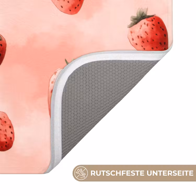 Aardbei - Patroon - Roze Badmat middel 997 -USP_AntislipDE