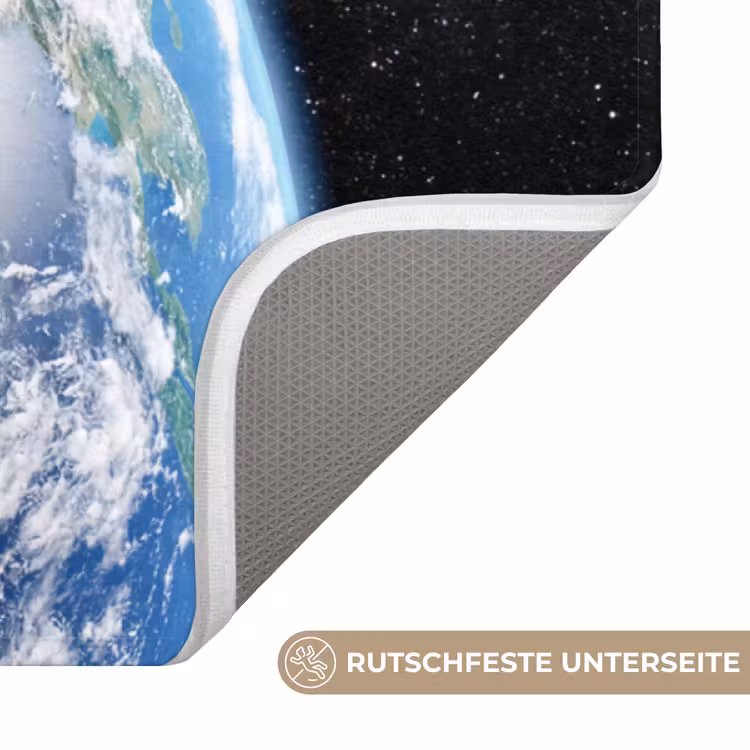 Aarde - Ruimte - Blauw - Groen Badmat middel -USP_AntislipDE