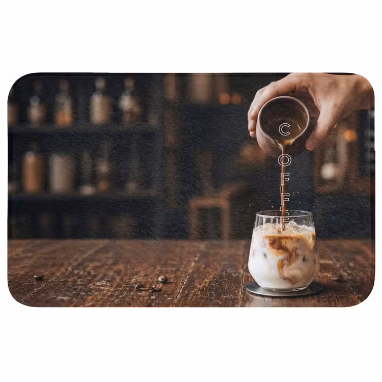 Espresso - Melk - Café Badmat middel -3d
