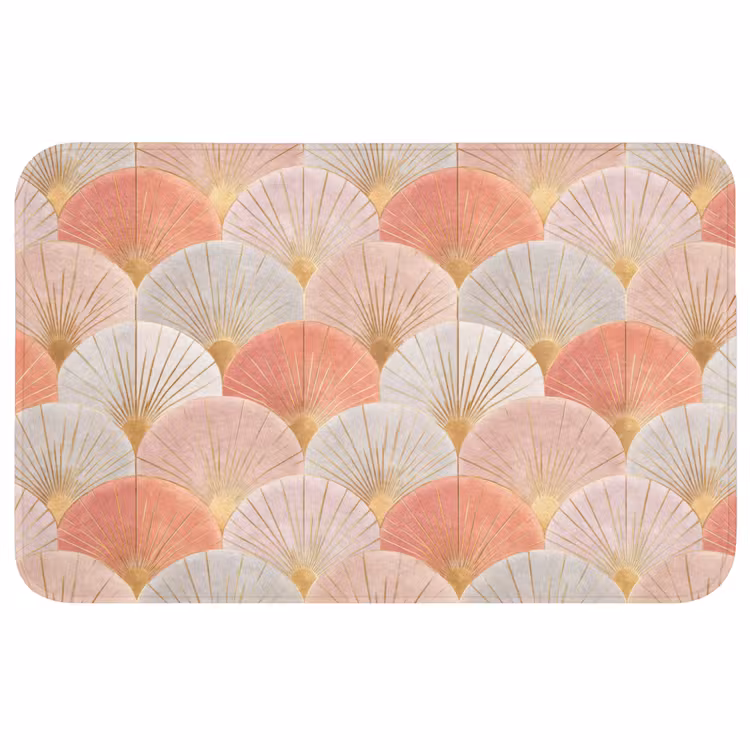 Waaiers - Goud - Roze Badmat middel 997 -3d