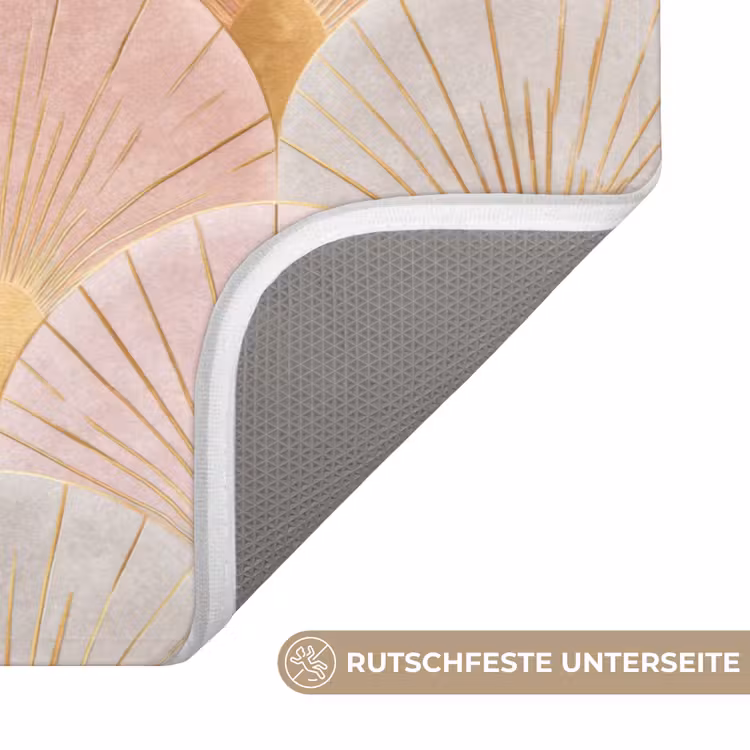 Waaiers - Goud - Roze Badmat middel 997 -USP_AntislipDE