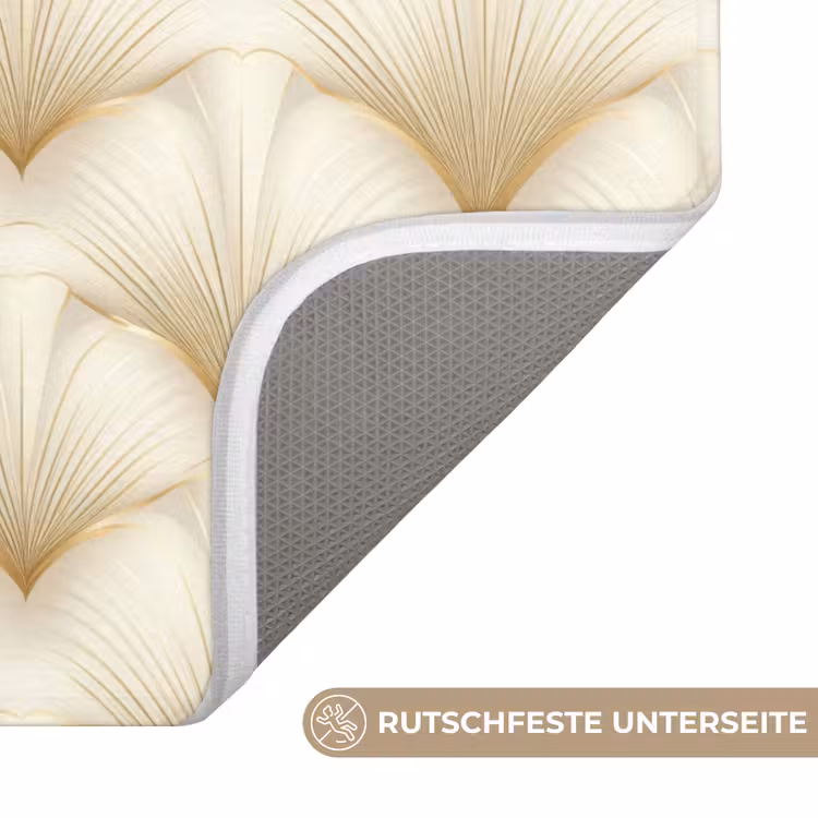 Waaier - Motief - Goud Badmat middel 997 -USP_AntislipDE
